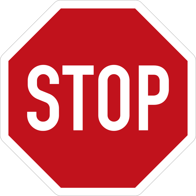 Wo müssen Autofahrer bei einem Stoppschild genau halten?
