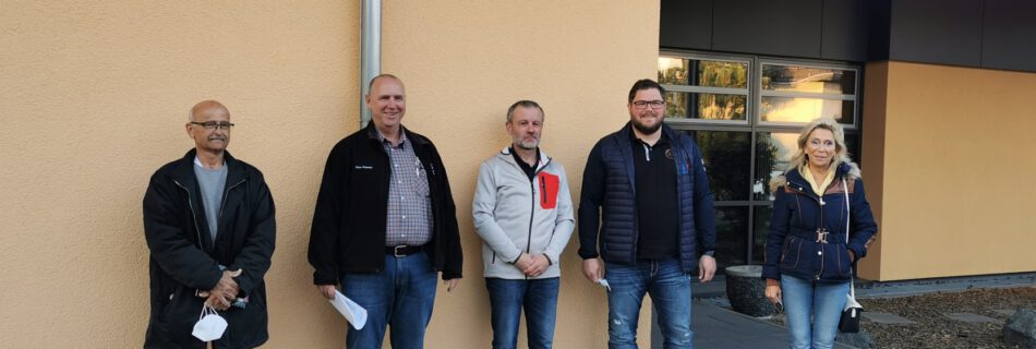 Der neue Ortsbeirat in Frankenbach. V. l. Peter Pulz, Klaus Rüspeler, Wolfgang Cloos, Rouven Brück, Martina Klein